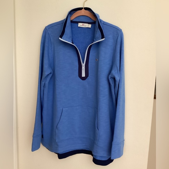 Vineyard Vines Other - 275. VINEYARD VINES NWT Fashion Knits Slub Jersey 1/4 Zip Large RN 134578